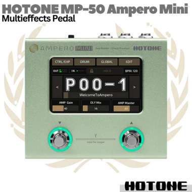 HOTONE MP50 Ampero Mini Multi effects Pedal | Efek Gitar Multieffect MP50MC Macha