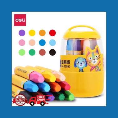 CRAYON DELI 12 / 24 WARNA 72090 (12 WARNA)