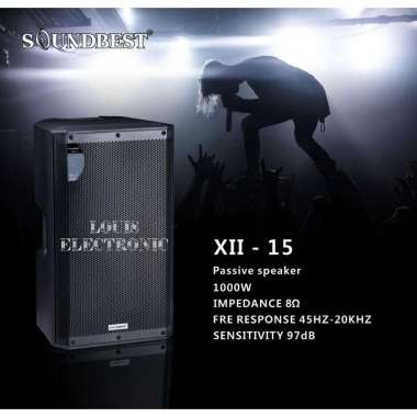 Speaker Pasif SOUNDBEST XII-15 XII 15 ORIGINAL 15 Inch 1000 Watt ( 2 Pc )