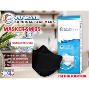 MASKER KF94 / MASKER MEDIS KOREA FACE MASK ECERAN KF94 BLACK