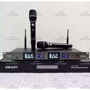 Mic Microphone Wireless ASHLEY MCR168 MCR 168 With Anti Feedback Function ORIGINAL