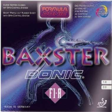 Donic Baxster F1A Karet Bintik serang Pingpong Tenis Meja 1.8 Hitam