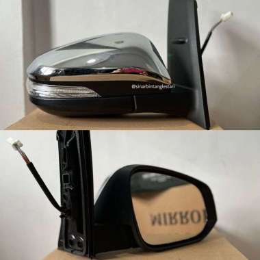 Kaca Spion Toyota Innova Reborn ( Type V ) 2015 Elc Chrome + Lampu Kanan