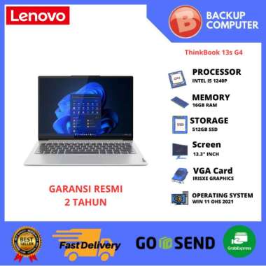 LAPTOP LENOVO THINKBOOK 13s G4 ITL 21AR008QID i5-1240p 16GB RAM