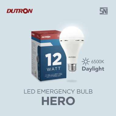 DUTRON Lampu LED Emergency Bulb Hero 12 Watt 6500K Putih
