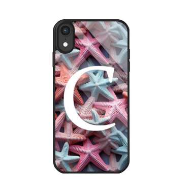 Custom Case Aesthetic Beach Inisial Nama Theme hardcase starfish