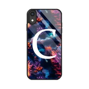 Custom Case Aesthetic Beach Inisial Nama Theme softcase coral