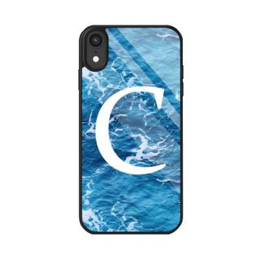 Custom Case Aesthetic Beach Inisial Nama Theme glasscase sea