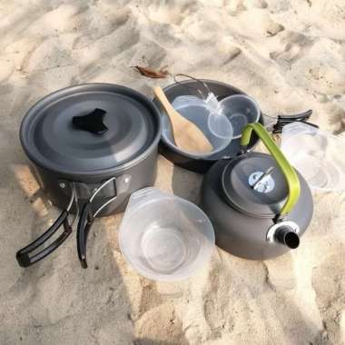 Cooking Set DS308 Alat Masak Camping Nesting Teko Outdoor