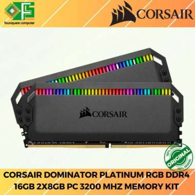 Ram Corsair Dominator Platinum RGB DDR4 16GB 2x8GB PC 3200 Mhz Memory