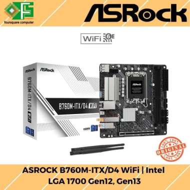 Motherboard Asrock B760M-ITX/D4 WiFi | Support Intel Gen 12 & 13