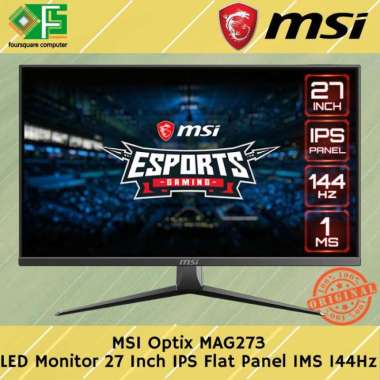 MSI Optix MAG273 LED Monitor 27 Inch IPS Flat Panel 144Hz 1MS FHD