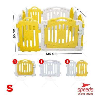 Siya ✨Free Bubblewrap Pagar Anak Bayi Speeds Lx 001-1201 Pagar Set Playground Pagar Mainan Anak Play