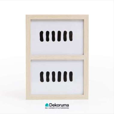 Dekoruma GAKU Bingkai Foto Kolase Ukuran 2 X 5R Natural Wood