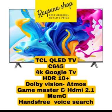 TCL QLED 55C645 4K GOOGLE TV 55 inch