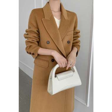 ZS Winter Long Coat Wanita Hangat Coat Blazer Korean Style Celana Panjang Keren XXL