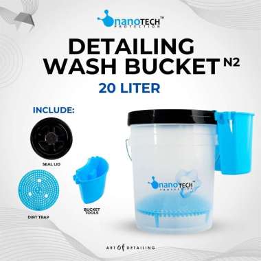 BUCKET WASH DETAILING - nanoTECH PROTECTION WHEELS - EMBER CUCI MOBIL 20L - WASH AND WAX - SHAMPOO C