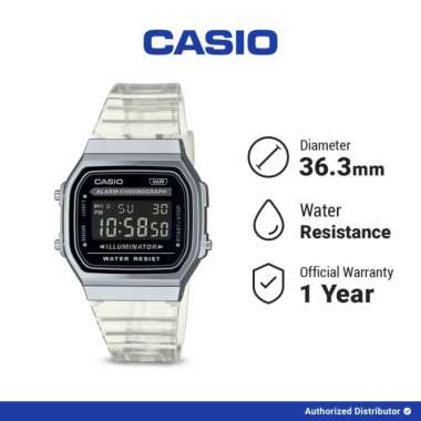 Jam Tangan Wanita Casio General A168XES-1BDF Original Digital