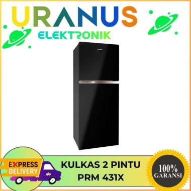 POLYTRON New Belleza Big Liter Inverter Kulkas 2 pintu PRM 431X