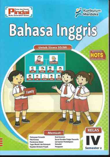 Buku LKS Bahasa Inggris Kelas 4 SD/MI kurikulum Merdeka Semester 2