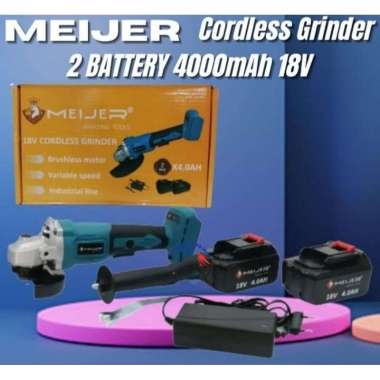 Mesin gerinda cordless Meijer 18v 2 battery