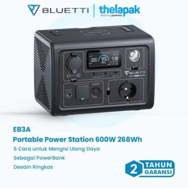 Power Station Portable BLUETTI EB3A 600W Genset Portable 268Wh Garansi