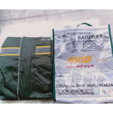 Jas Hujan AXIO Europe 882 ASLI 100% ORIGINAL Bahan Parasut Taslan Ukuran S M L XL dan 2XL / XXL S Hi