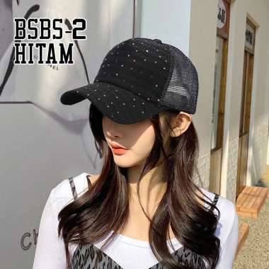 VERISH Topi Baseball Pria Wanita Distro Polos Manik Trucker Hat Gaya Korea Fashion Style Casual Impo