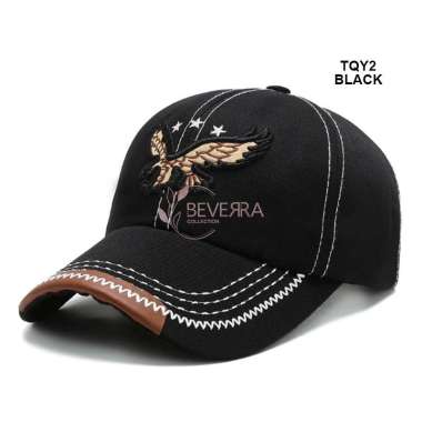 VERISY Topi Baseball keren Phonix ELANG Snapback hat black topi pria polos hitam import premium cap 