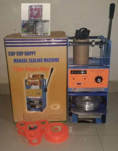 Mesin Penyegel Tutup Gelas / Mesin Cup Sealer + lid Cup khusus GOJEK