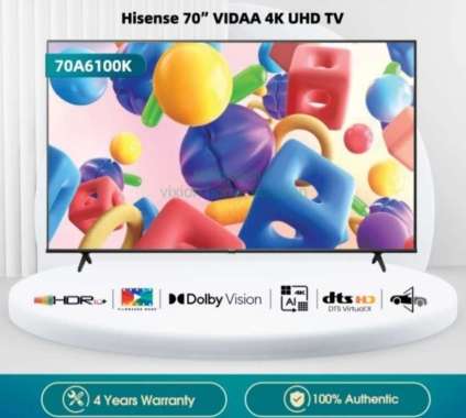HISENSE 70A6100K LED TV 70 inch Android Smart Digital 4K UHD TV