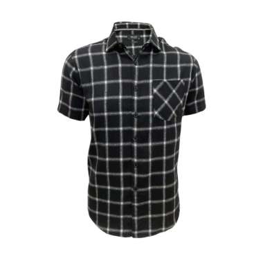 Redcliff Kemeja Pria Flanel Pendek Merah 6BK0631J L