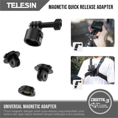 Telesin Magnetic Mount Quick Release Adapter Set for Gopro Insta360