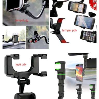 stand hp mobil holder handphone dudukan hp di dalam mobil panjang jepit