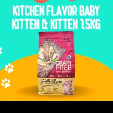 KITCHEN FLAVOR BABY KITTEN & KITTEN 1.5KG MAKANAN KUCING