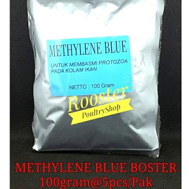BOSTER Methylene Blue Boster 100 Gram Boster ikan Mithelen Blue 100 Gr