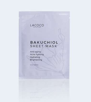 Pemutih Wajah Glowing Bpom - Masker Wajah Whitening - Masker Wajah Glowing Lacoco Bakuchiol Sheet Ma