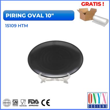 Piring Oval 10" Melamin Onyx Cosmic Series - 15109 GGS