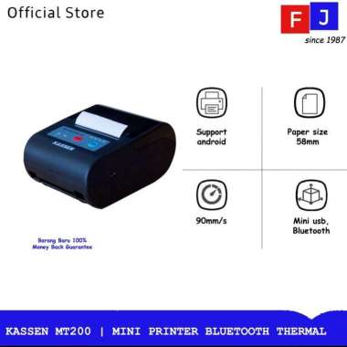 KASSEN MT200 | MINI PRINTER BLUETOOTH THERMAL MESIN KASIR