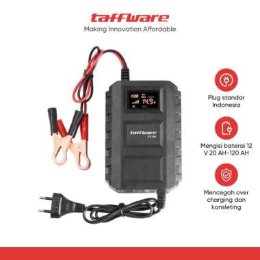 Taffware Sikeo Charger Aki Mobil Lead Acid Dry Smart Charger 12V6A