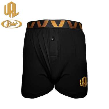 Rider x Verrel RV11LB - Loose Boxer Pria Premium Warna Hitam isi 1 Pcs XL
