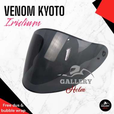 Visor Venom Kyt Kyoto smoke | Kaca Helm Iridium Kyoto