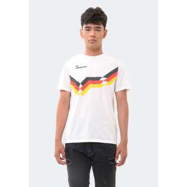 MANZONE Kaos Pria Lengan Pendek GERMANY - White XXL