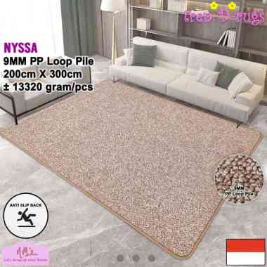 Tren-D-rugs Karpet polos solid alas lantai ruang tamu tidur permadani bulu tebal jumbo minimalis ant