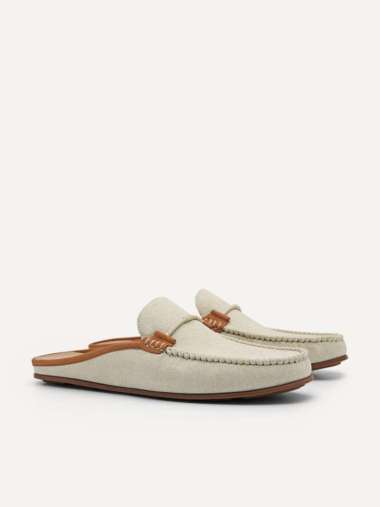 PM048 SEPATU SANDAL PEDRO PRIA ORIGINAL/PEDRO MEN SLIP ON SHOE CREAM