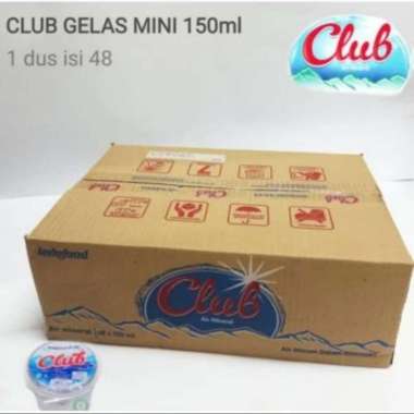Air Mineral Club Gelas Mini 150ml 48pcs/dus