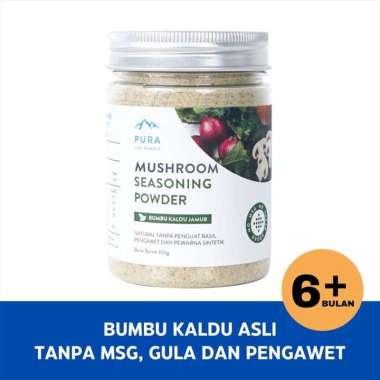 PURA Seasoning Kaldu Jamur Asli Non MSG Kaldu MPASI Mushroom 100g