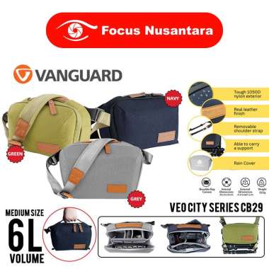 FOCUS NUSANTARA - VANGUARD Veo City CB29 Camera Bag Veo City CB 29 - Tas Kamera GREY