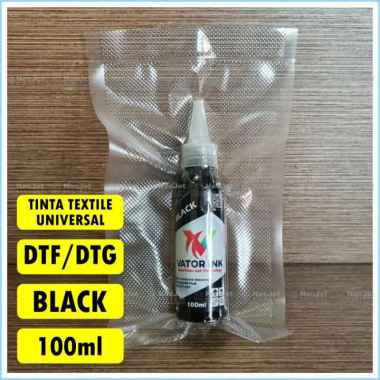 Tinta Textile Universal DTG DTF Vator Ink Sablon Digital Print Custom Black Hitam