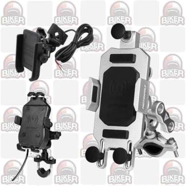 Phone Holder Motowolf USB - Wifi Charging Motorcycle Mount Bracket 2815